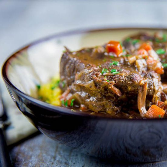 Braised Smoked Beef Short Ribs