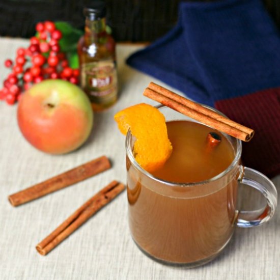 Hot Cinnamon Apple Brandy Cider