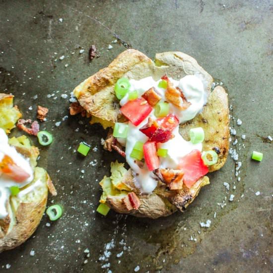 Loaded Smashed Potatoes