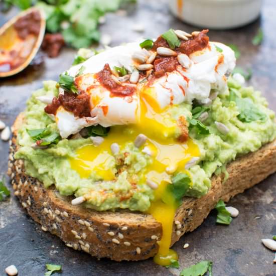 Smashed Avocado Toast + Egg