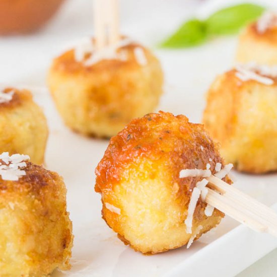 Parmesan Crusted Chicken Meatballs