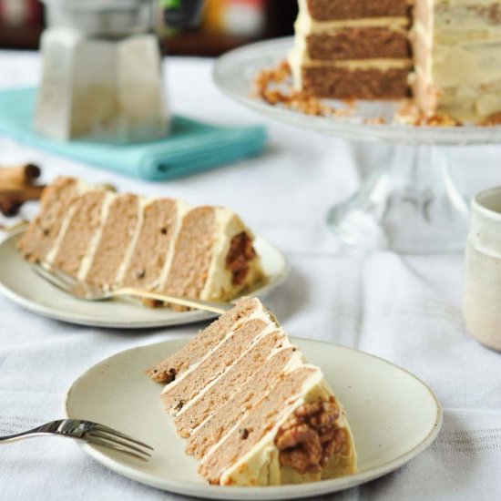 Masala Chai Walnut Cake