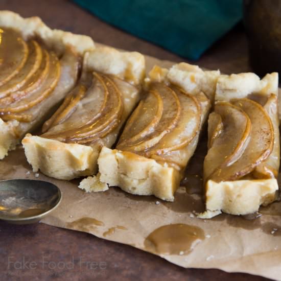 Butterscotch Pear Tart