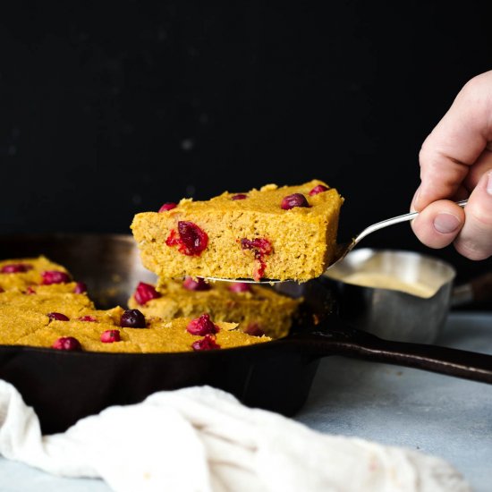 Cranberry Pumpkin Cornbread