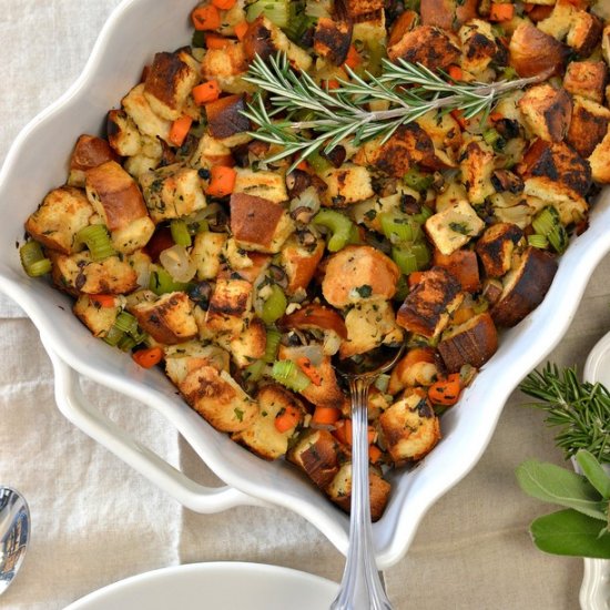 Pretzel Bread Stuffing