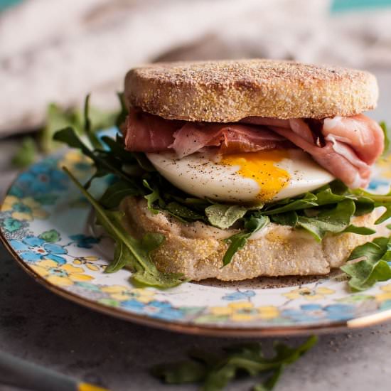 Egg and Prosciutto Brunch Sandwich