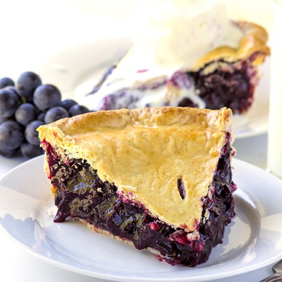 Concord Grape Pie