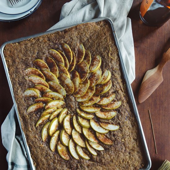 Whole Grain Apple Chai Sheet Cake