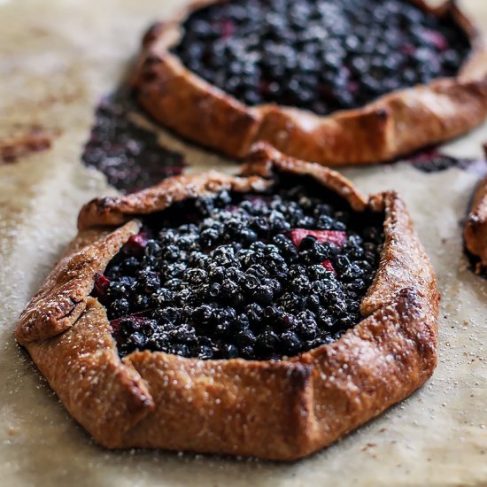 Bilberry and Pear Galettes