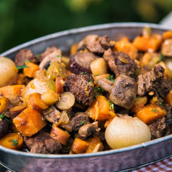 Slow Cooker Beef And Onion Stew