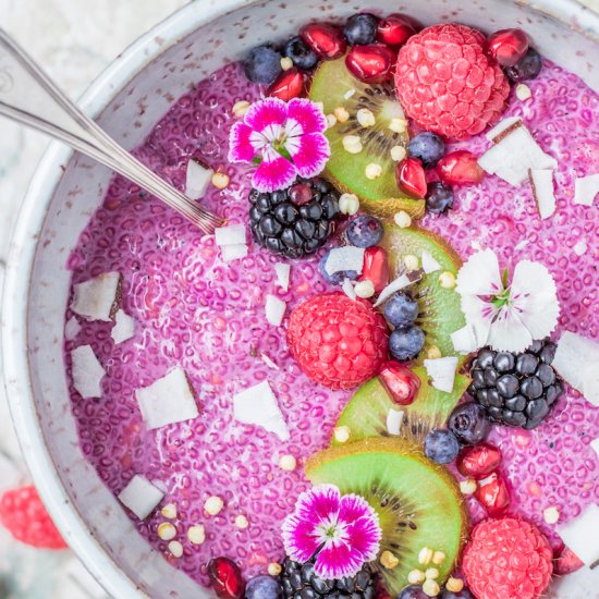 Raspberry Chia Pudding