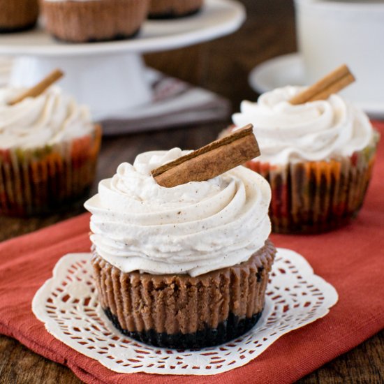 Chocolate Chai Cheesecakes