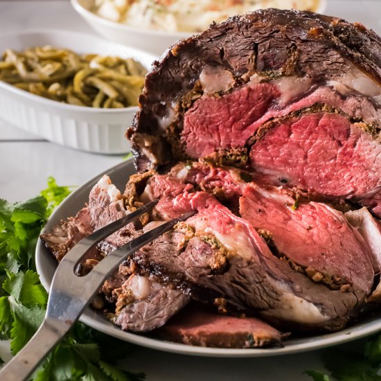 Chorizo-Stuffed Standing Rib Roast