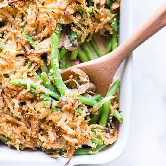 Healthy Green Bean Casserole