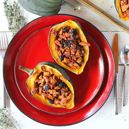 Clean Eating Stuffed Acorn Squash