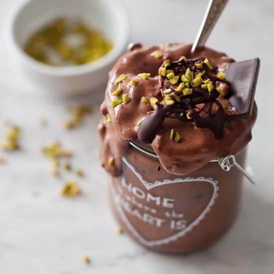 Chocolate banana ice cream