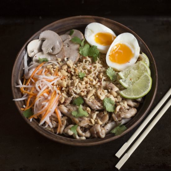 Ramen with peanut sauce