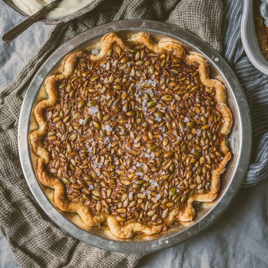 Salty Honey Seed Pie