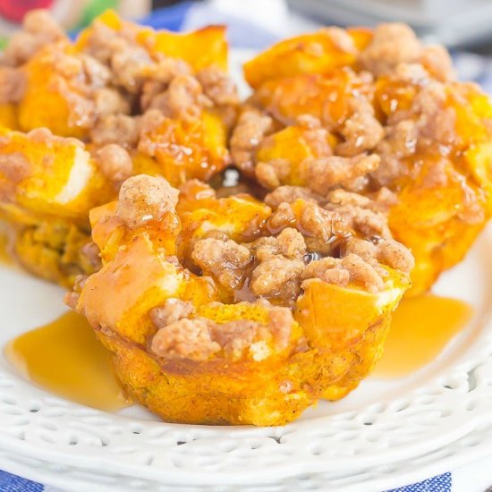 Pumpkin French Toast Cups