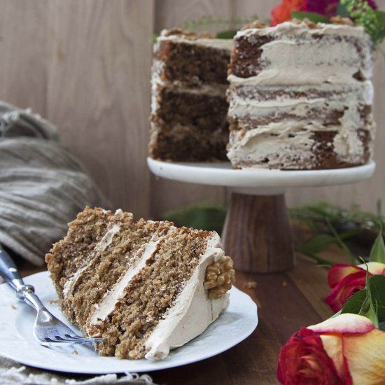 Coffee and Walnut Cake