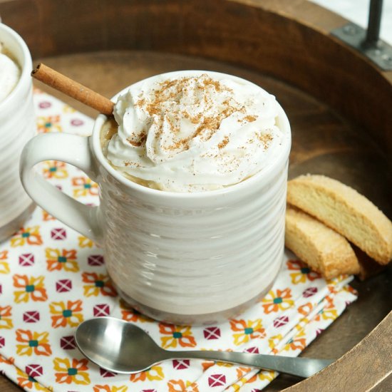 Slow Cooker White Chocolate Lattes