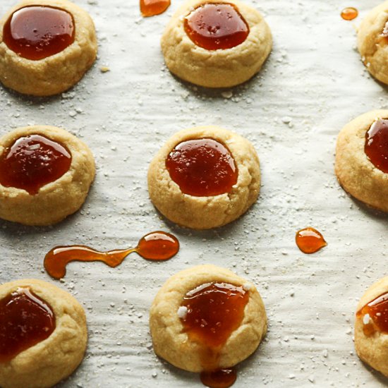 Salted Caramel Thumbprints