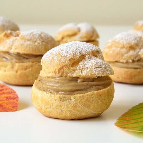 Pumpkin Spice Cream Puffs