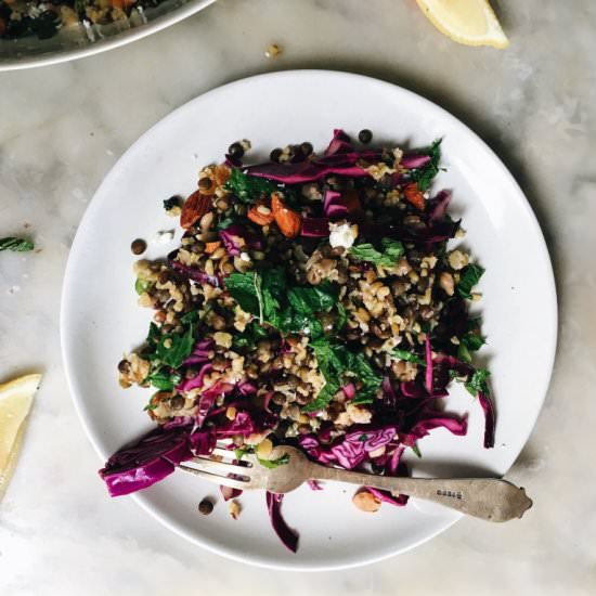 Lentil and Freekah Salad