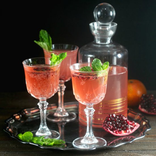 Pomegranate Tangerine Rum Punch