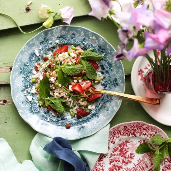 Farro Salad with Strawberries