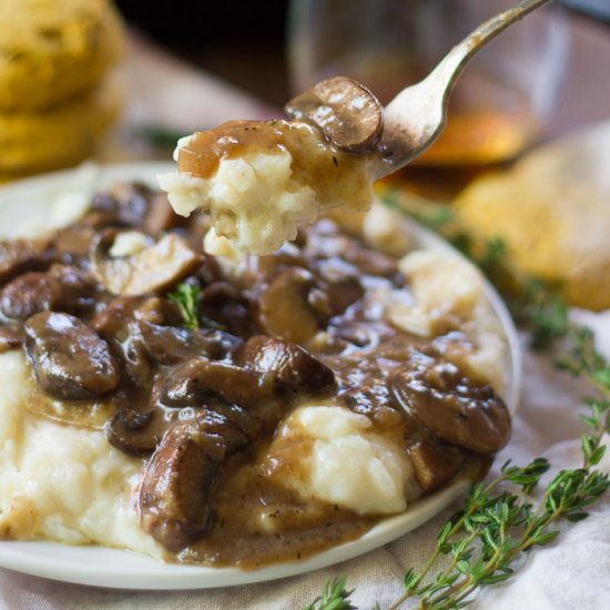 Whiskey Mushroom Gravy