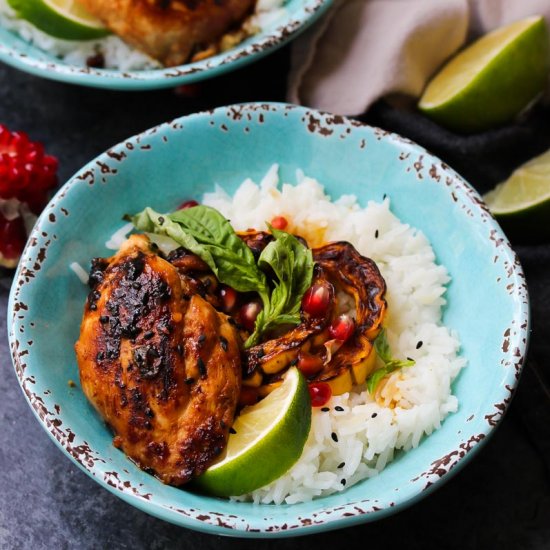 Sweet and Sour Thai Chicken Bowls