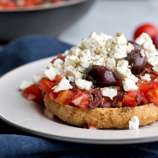 Cretan Dakos with Tomato & Feta