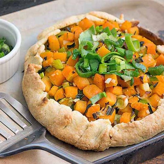 Butternut Squash and Leek Galette