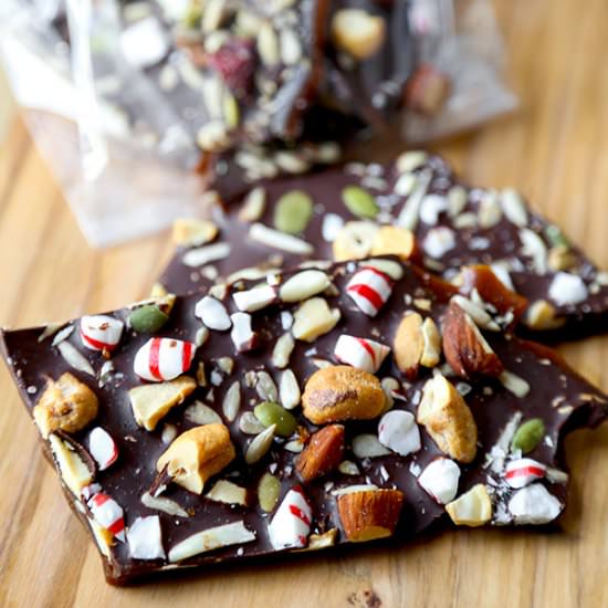 Super Nutty Chocolate Bark