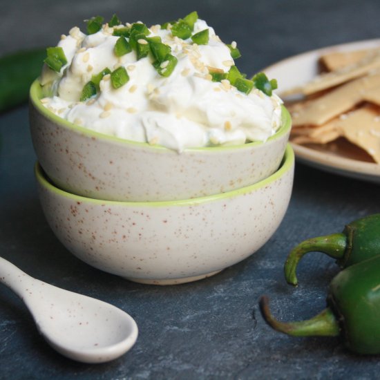 Lightened-up Jalapeno Cheese Dip