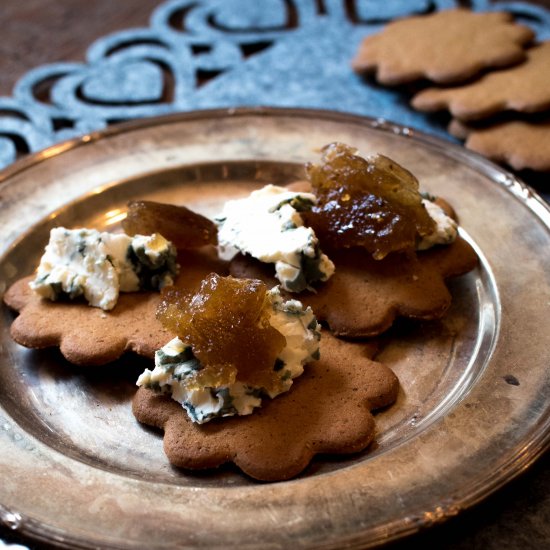 Gingerbread, Blue Cheese & Figs