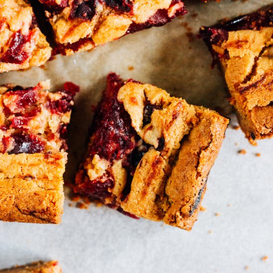 White Chocolate Cranberry Brownies