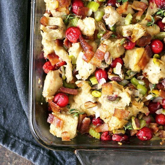 Bacon Cranberry Pistachio Dressing