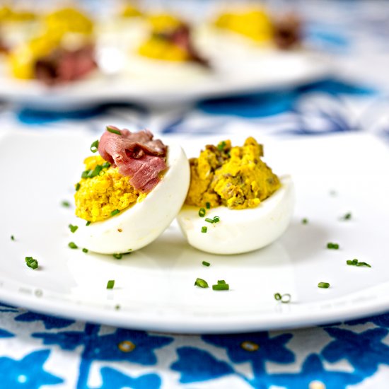 Deviled Eggs, Two Ways