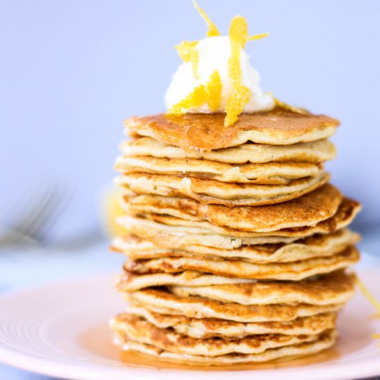 Light ricotta & lemon pancakes