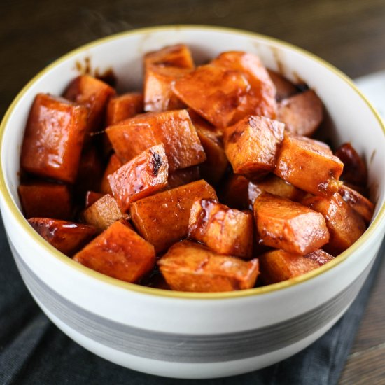 Cinnamon Honey Sweet Potatoes