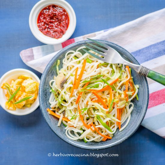 Vegetable Hakka Noodles