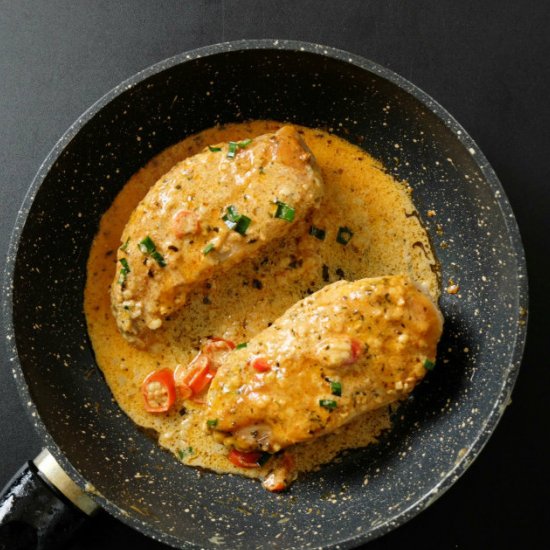 Peri Peri Sauce Coated Chicken