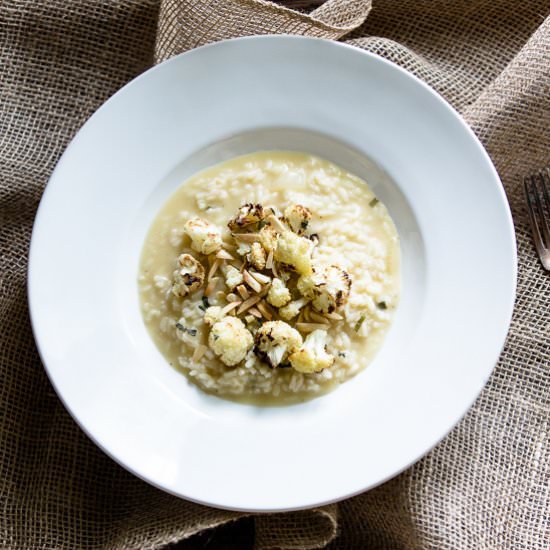 Roasted Cauliflower Risotto