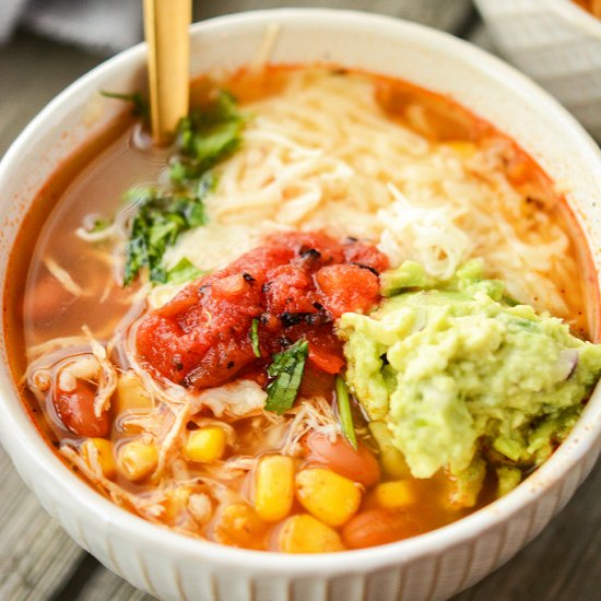 Chipotle Chicken Burrito Bowl Soup