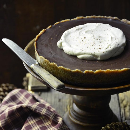 No-Bake Vegan Spiced Pumpkin Tart