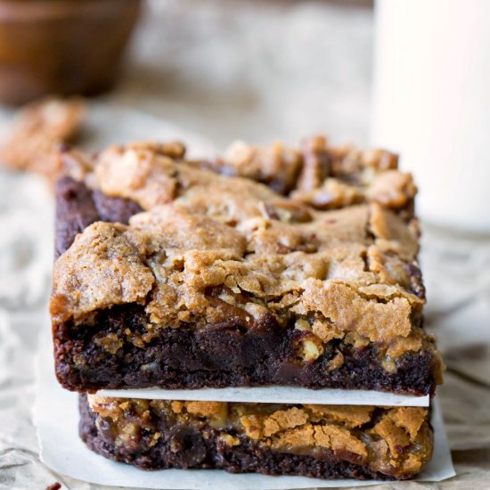 Black Bottom Pecan Praline Bars