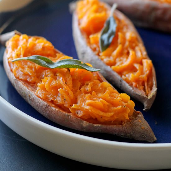 Twice Baked Sweet Potatoes