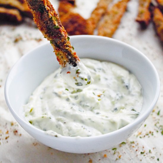 Parmesan Garlic Portobello Fries